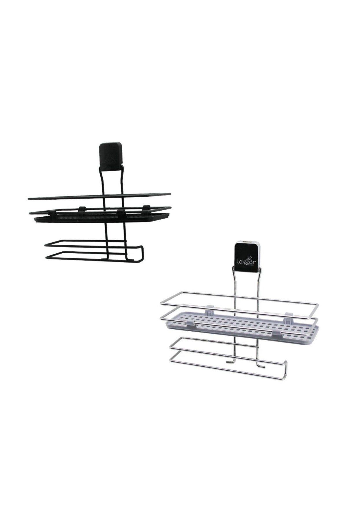 STOREMAX svticaret METAL MİX : SİYAH - KROM ROZA RAFLI KAĞIT HAVLULUK YAPIŞKANLI MONTAJ - PLS RAF mhm 105