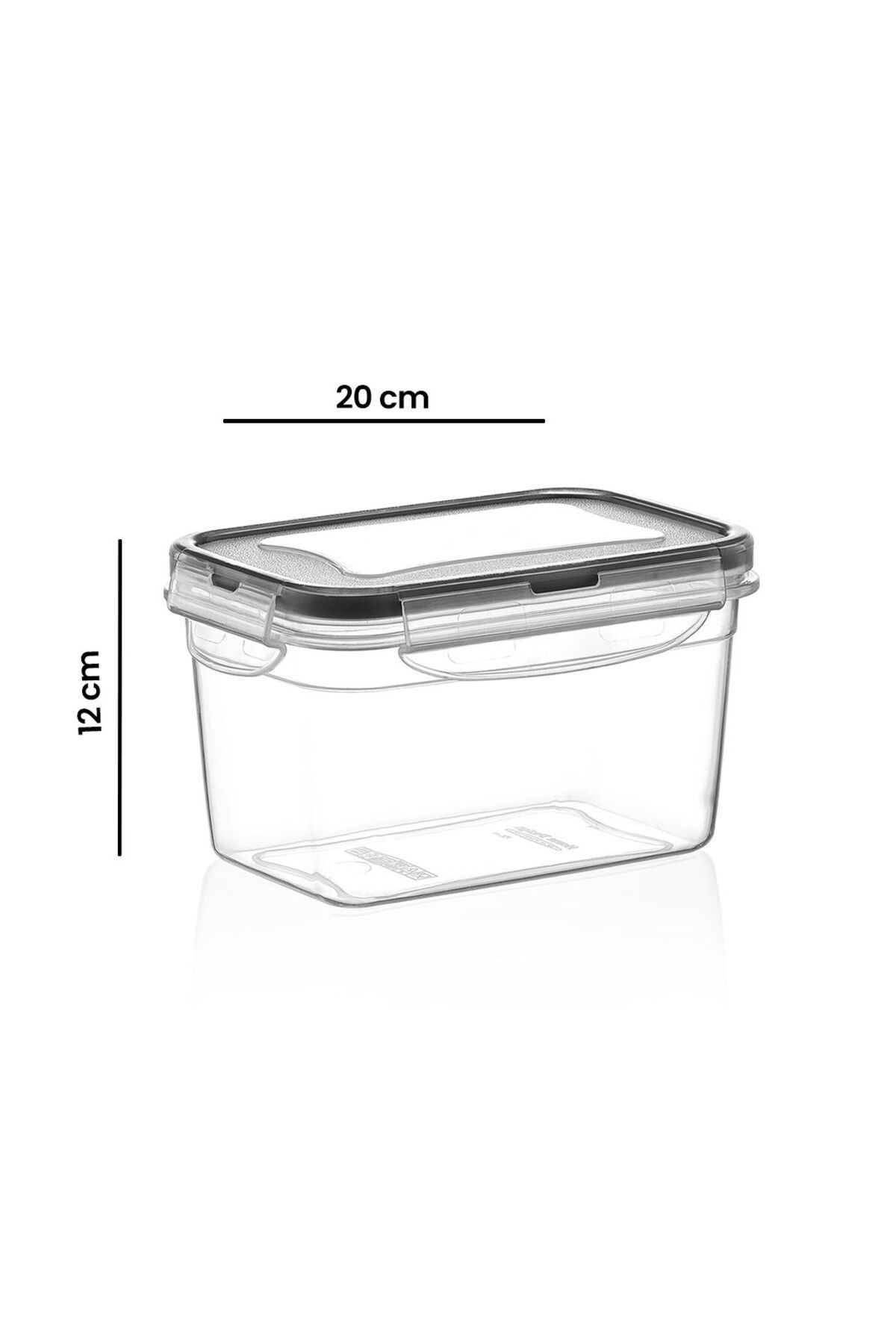 ASPARTAM Fresh Box Dikdörtgen Izgaralı Saklama Kabı - 2400 ml