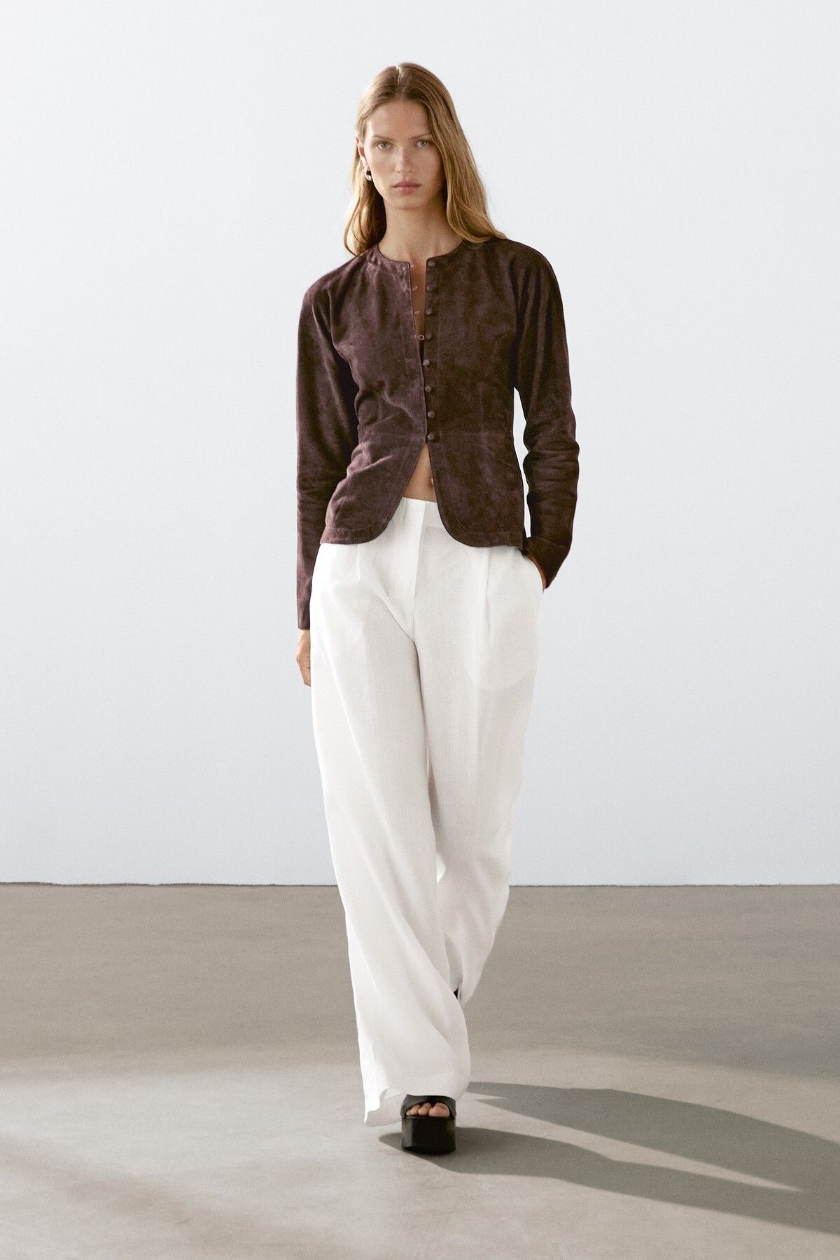 Massimo Dutti %100 keten pensli takım pantolon
