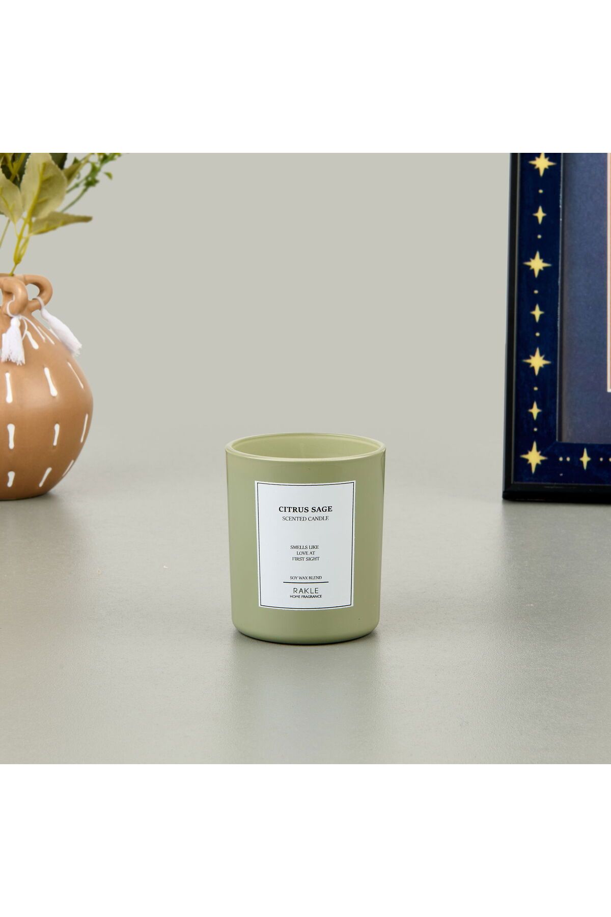 Rakle Le Jardin Citrus Sage Kokulu Mum - Yeşil - 120 gr