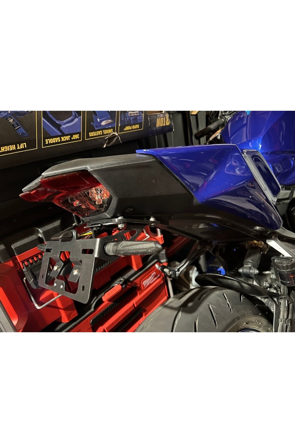Lucest Yamaha MT09 Gen 3 - Gen 4 Uyumlu  Kuyruk Düzenli Braket (Plastik Aparattır!!!)