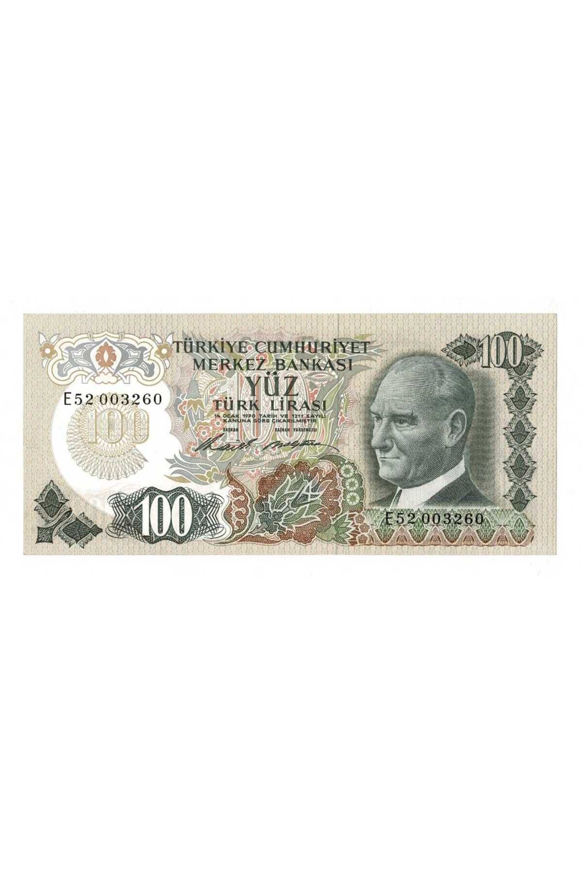 Gökçe Koleksiyon 6. Emisyon 1.Tertip 100 TL Seri E52 Çil TCK9534