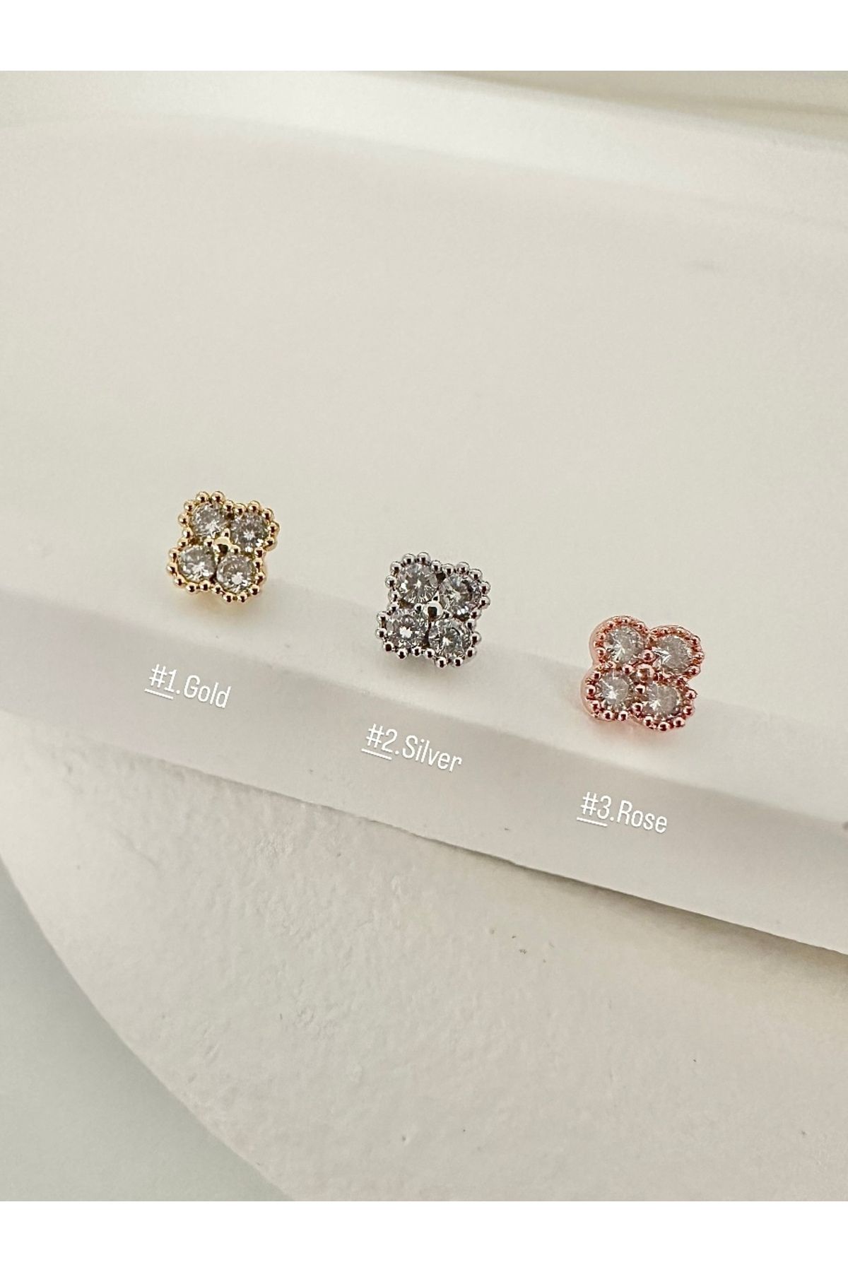 My Bellas Jewels Cerrahi Çelik Tragus Piercing, Helix, Flat, Conch, Lobe (1 Adet)