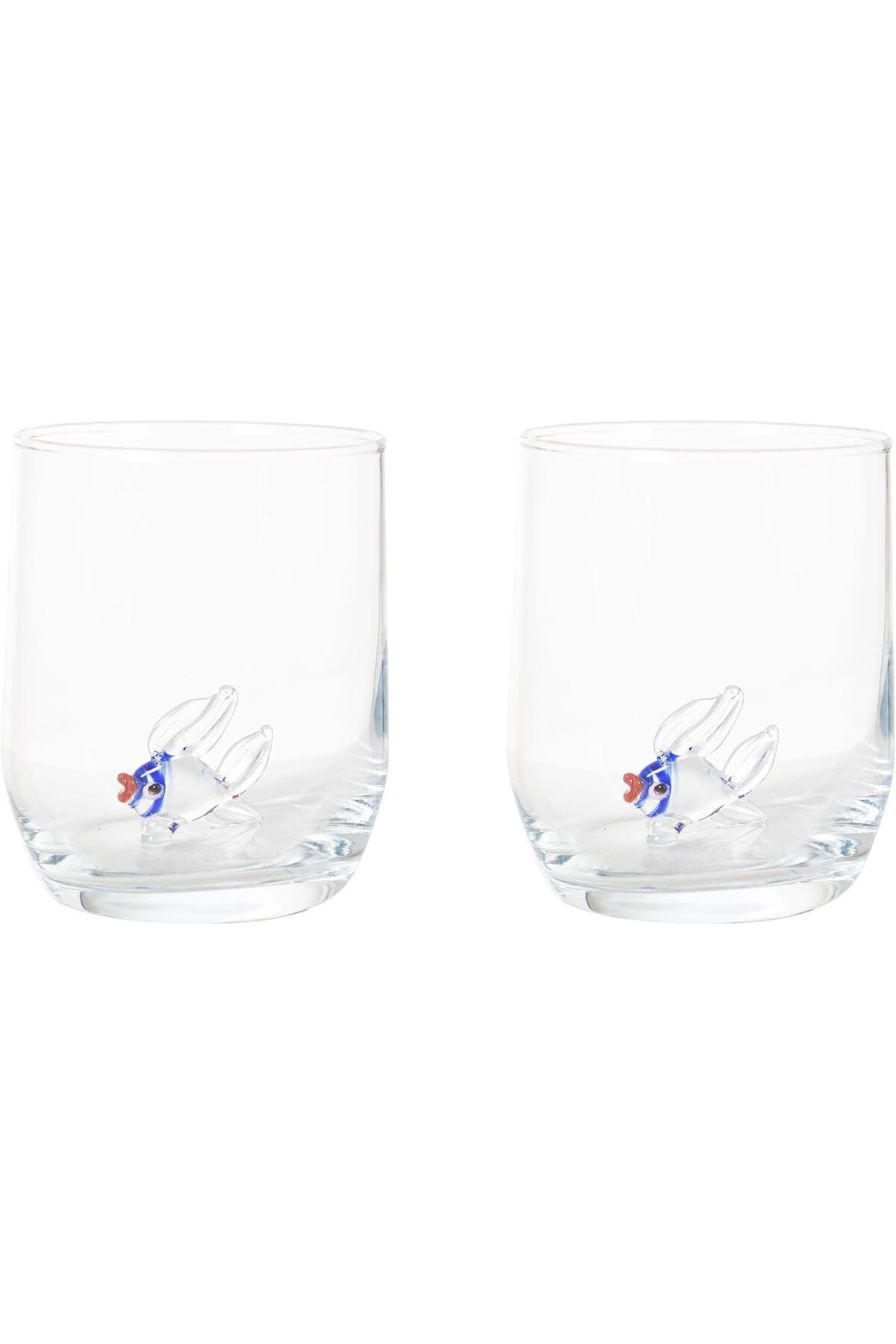 STOREMAX ELZ Concept Mavi Balık Figürlü Bardak Seti 2'li 205 ml FRNTR 1127478