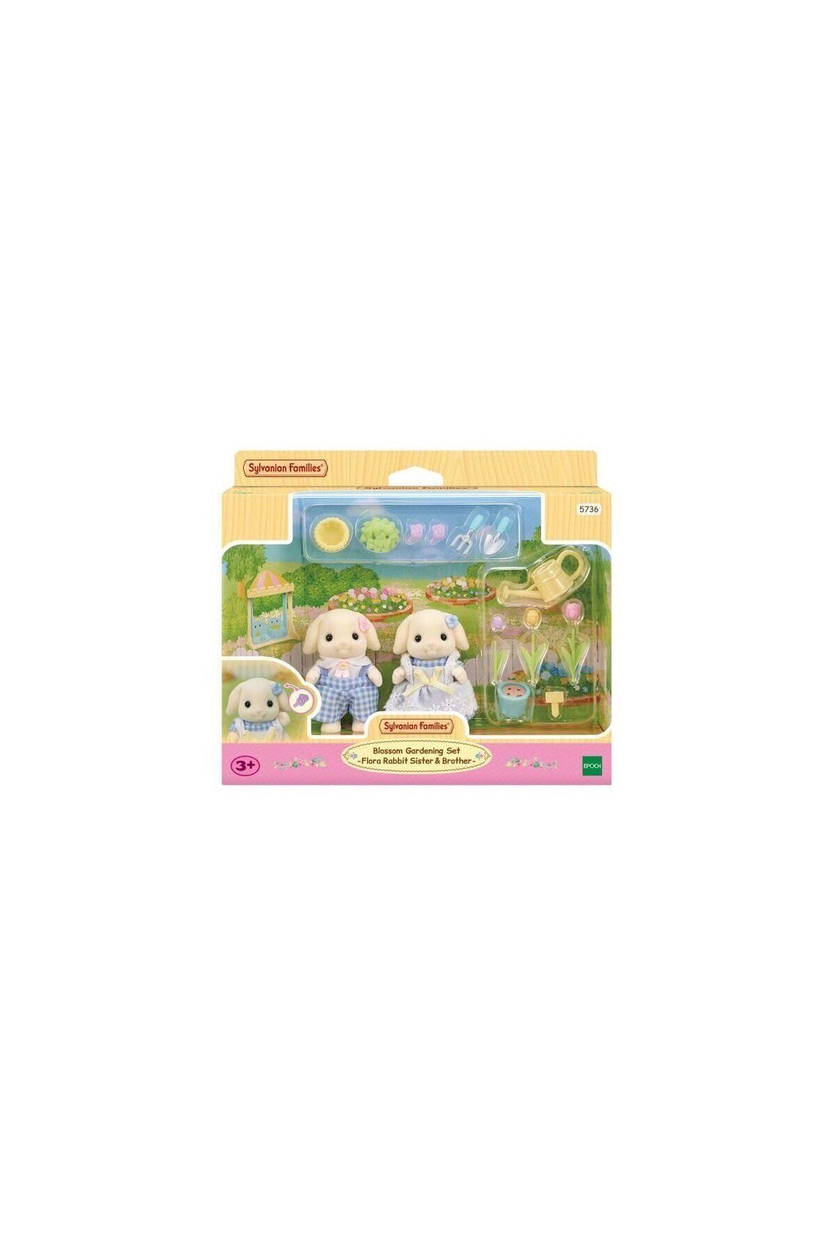 ADORE OYUNCAK 5736 Sylvanian Families Flora Tavşan Kardeşler Bahçıvanlık Seti +4 yaş