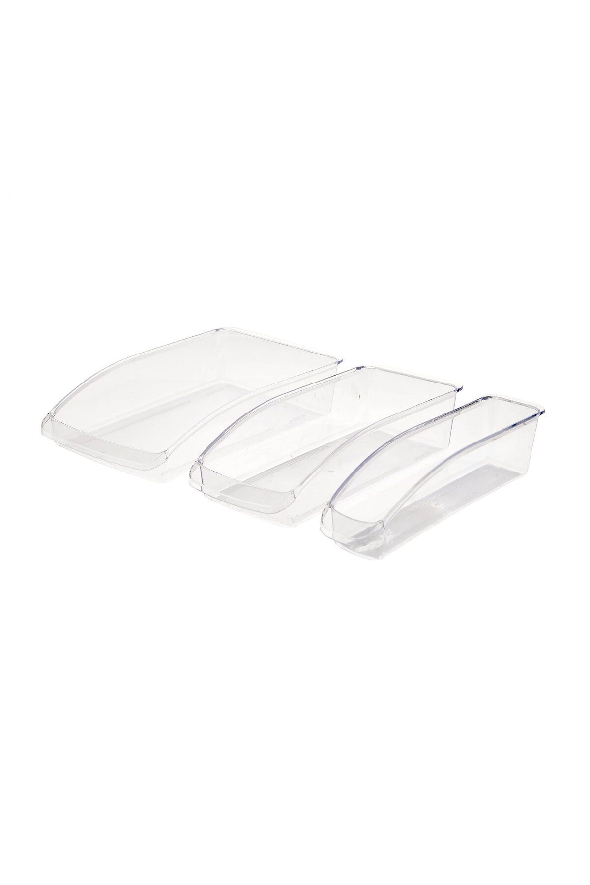 ASPARTAM Houseware System 3'lü Buzdolabı İçi Düzenleyici - Şeffaf