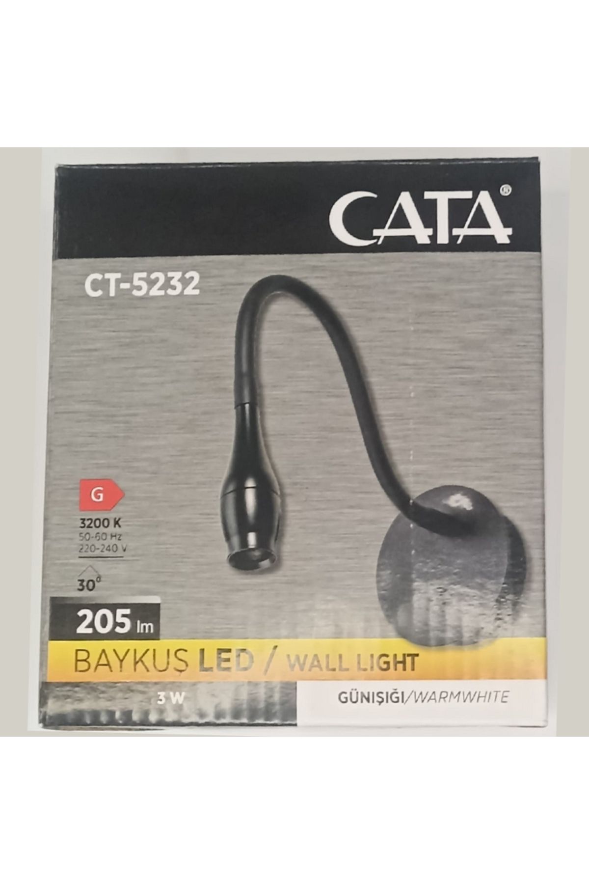 Cata BAYKUŞ LED APLİK YUVARLAK KASA - CT5232