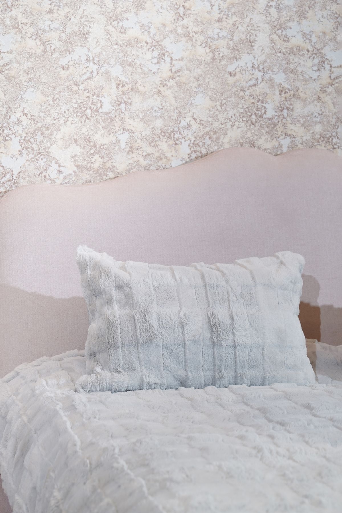 Dainty Home Siena Vizon Dolgulu Tavşan Kumaş Tek Kişilik Yatak Örtüsü Takımı