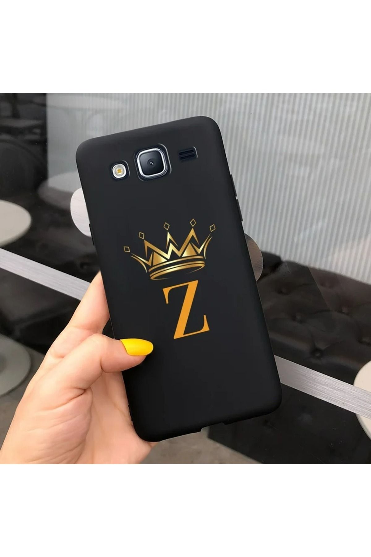 Rotaks Samsung Galaxy J5 Uyumlu Kılıf Silikon Esnek İsme Özel Baskılı Harf