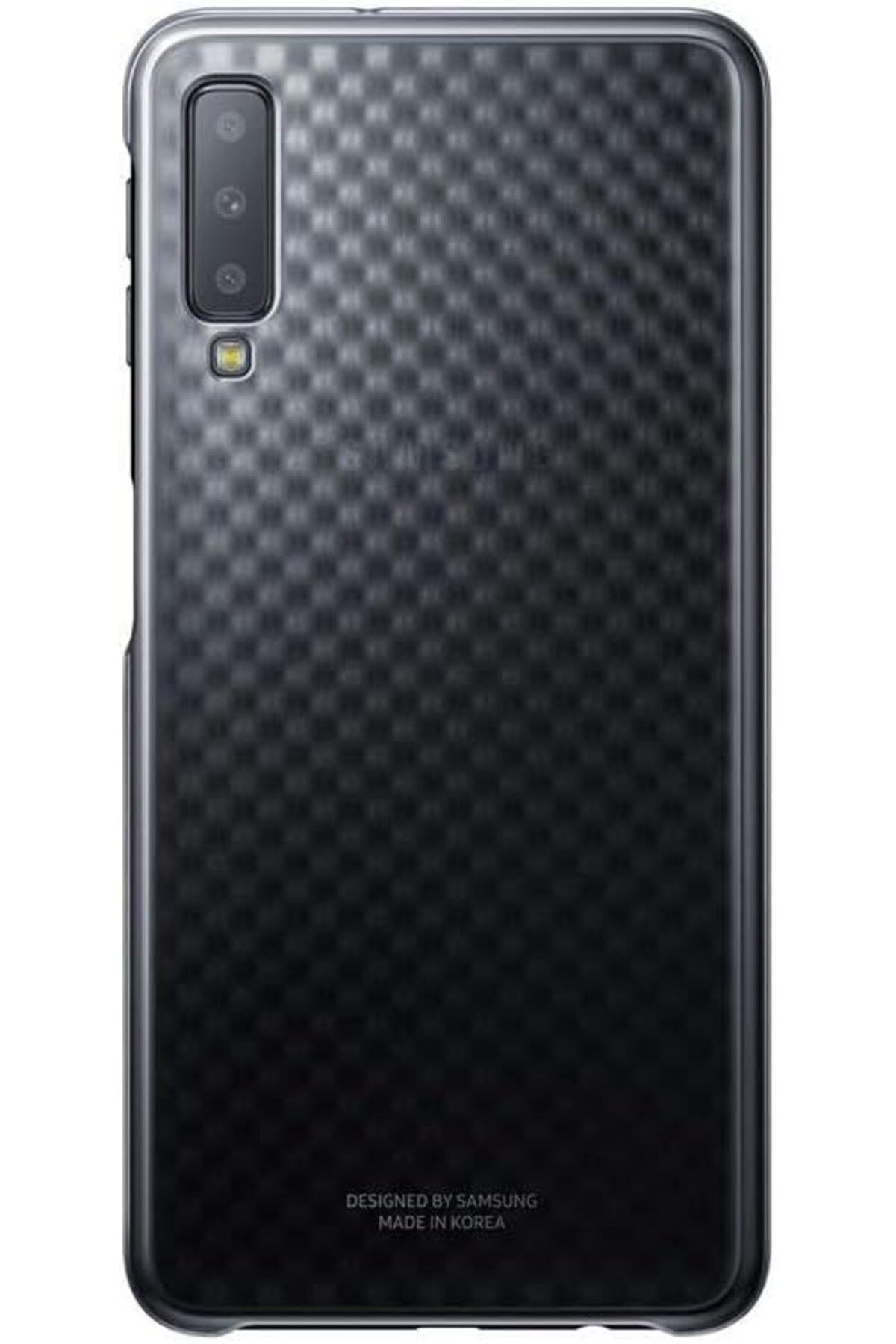 Mu Art Ahşap Mrt Galaxy A7 2018 Koruyucu Kılıf, Siyah/Beyaz Art 871301
