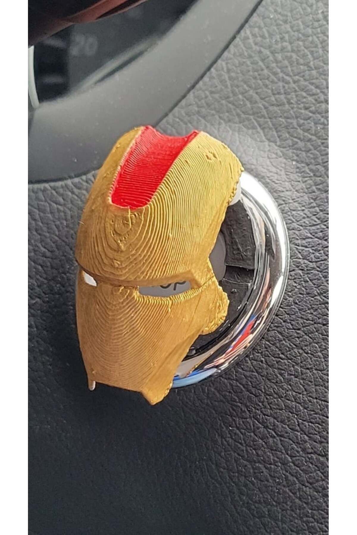 Lucest Başlat düğmesi kapak- Ironman (Plastik Aparattır!!!)