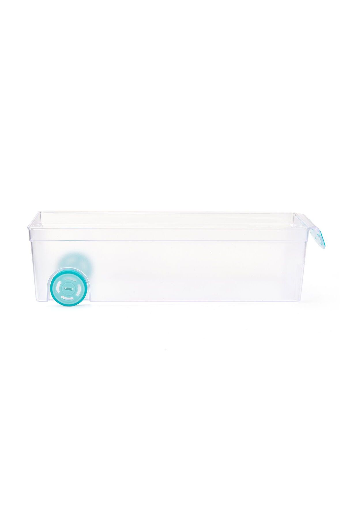 MATMEL Roll-in Tekerlekli Buzdolabı Düzenleyici - Şeffaf - 10x31 cm