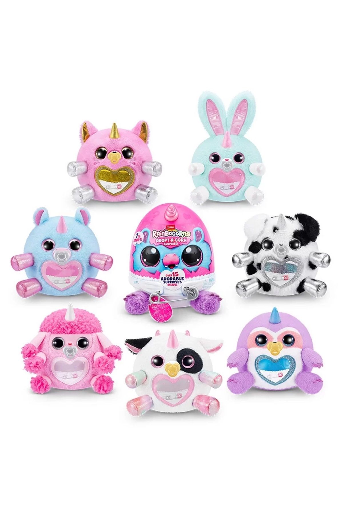 Muhcu Home Muhteşem Sürprize Peluş Rainbocorns Seti