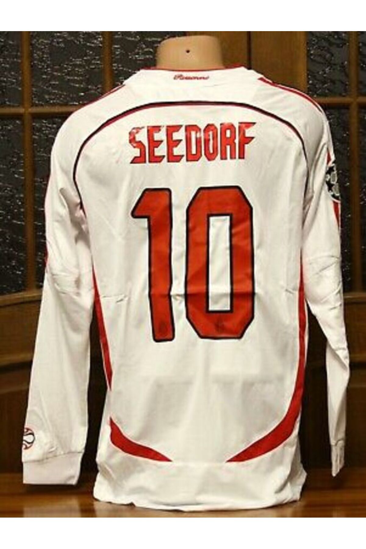 Alaturka Mix Milan 2007 Seedorf Beyaz Uzun Kol Deplasman Forması