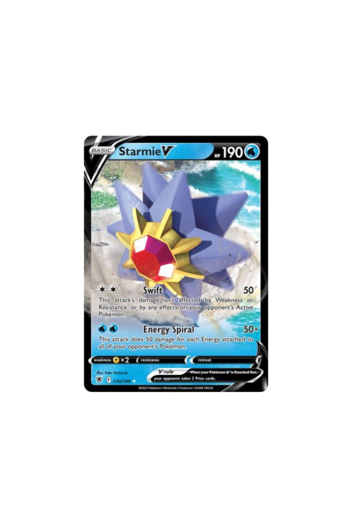 Pokemon TCG Astral Radiance Starmie V 030/189
