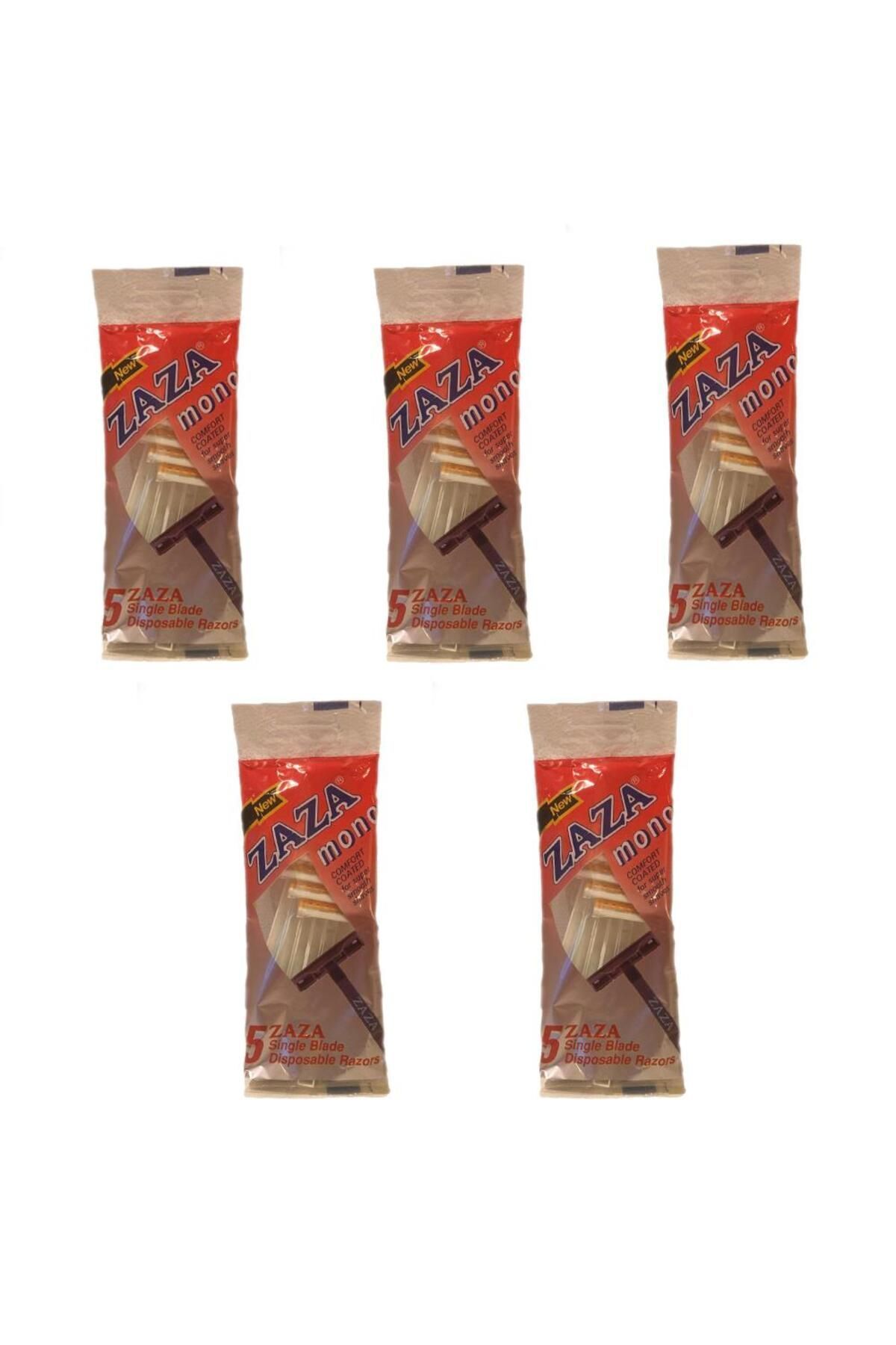 Zaza Mono Tek Bıçaklı Erkek Kullan At Tıraş Bıçağı 5 Paket