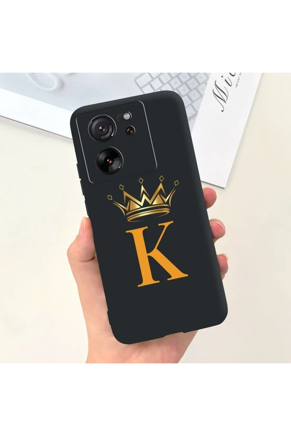 Rotaks Xiaomi Mi 13T Pro Uyumlu Kılıf Silikon Esnek İsme Özel Baskılı Harf