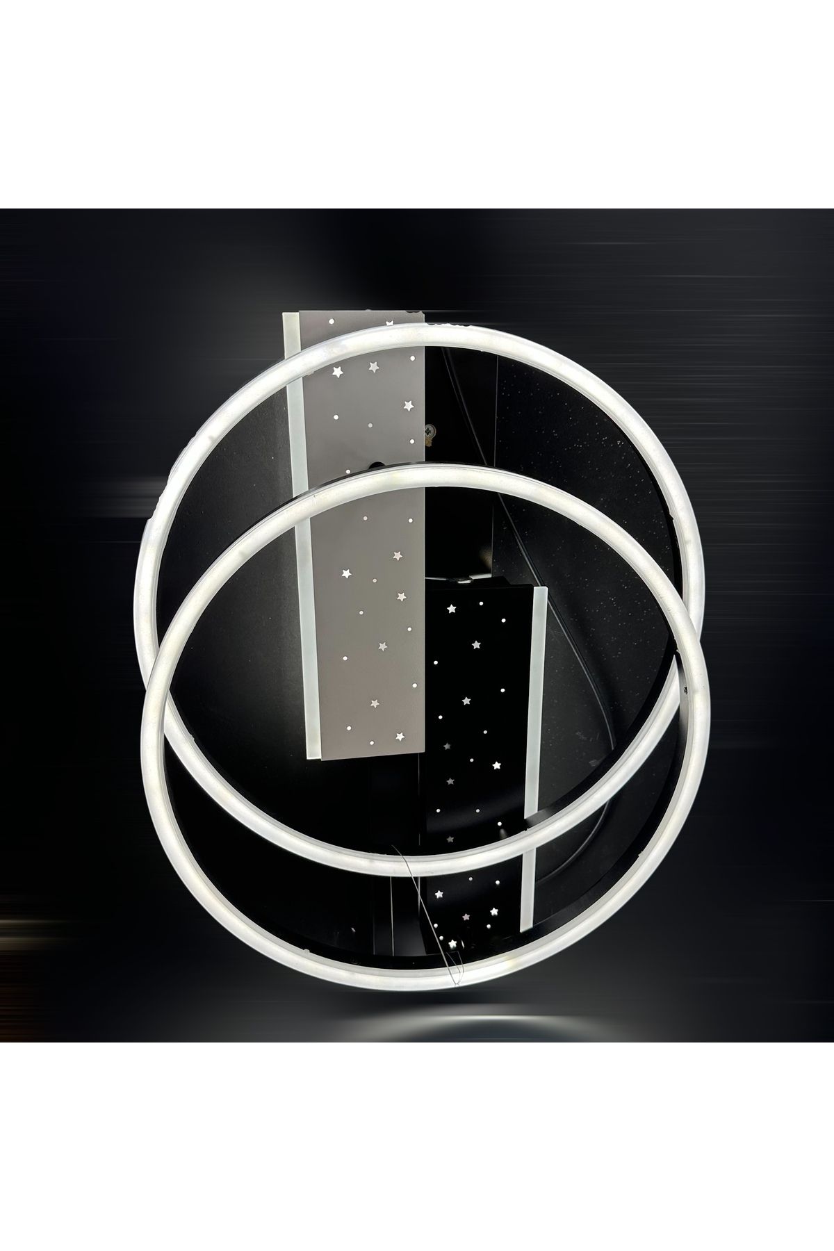 Lucent Avize Lucent Modern Plafonyer Tavana Sıfır 3Renk+Gece Işık Modu, Kumandalı, Salon Mutfak Hol Led Avize