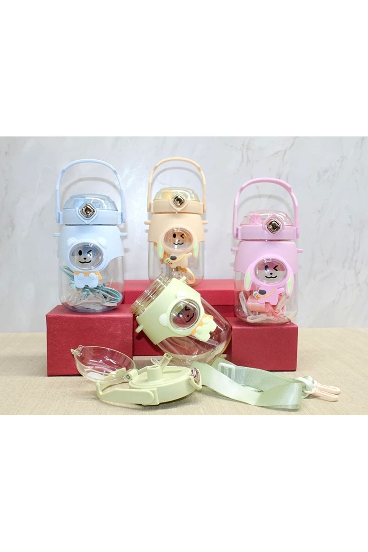 No8 Home Üsten Tutmalı Askılı Su Matarası 500 Ml Bpa İçermez Alk2950