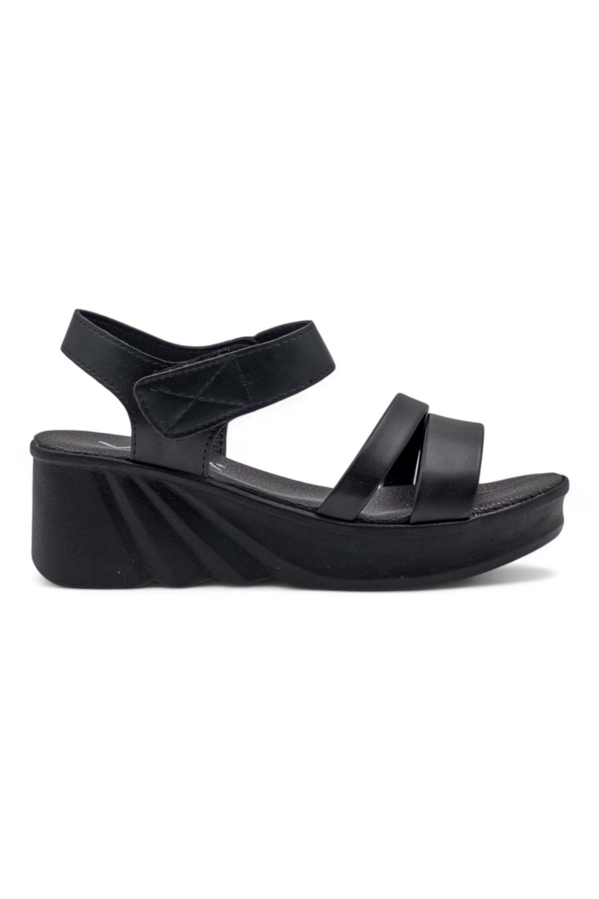 Voga 2100-54 KADIN SANDALET SİYAH