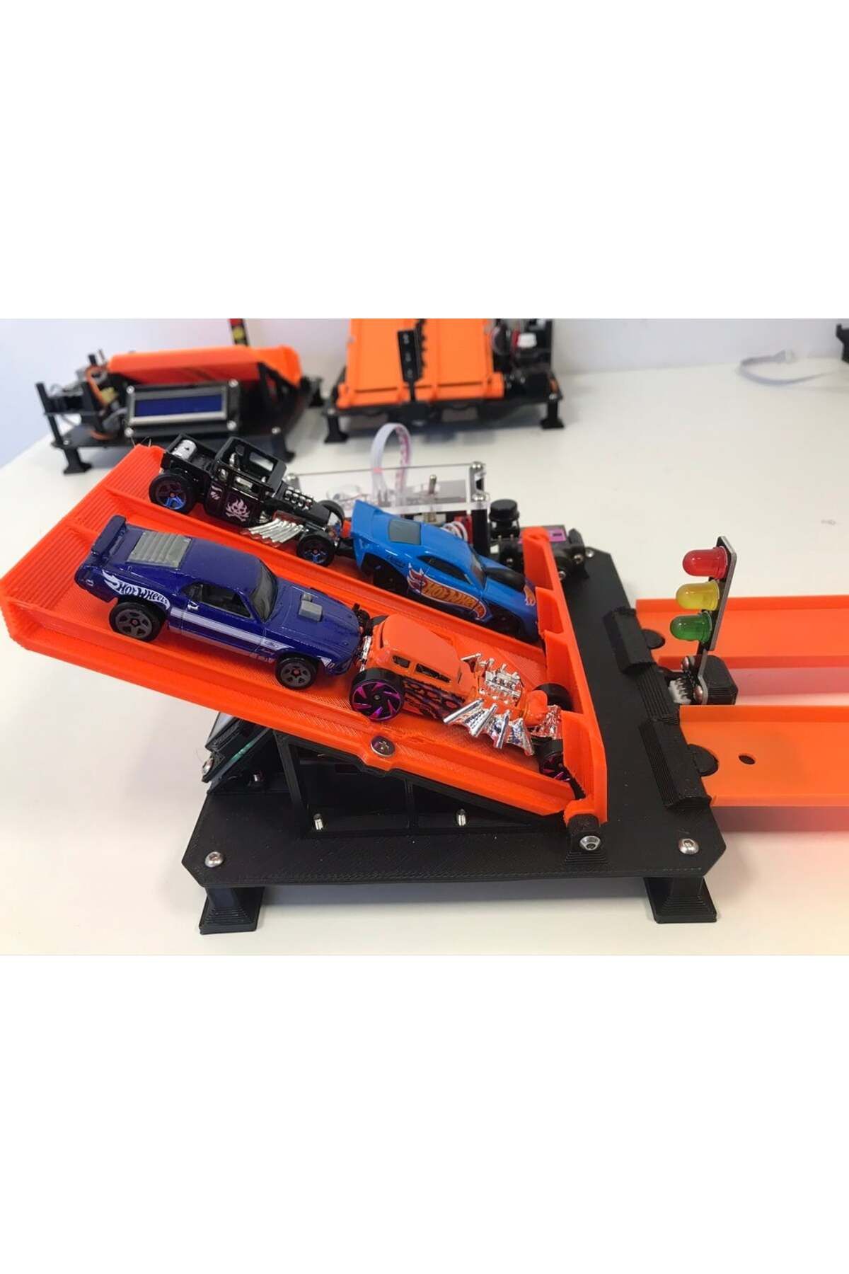 Lucest PlayRobotics için 4 Araç Rampası arabaları için Akıllı Yarış Pisti (Plastik Aparattır!!!)