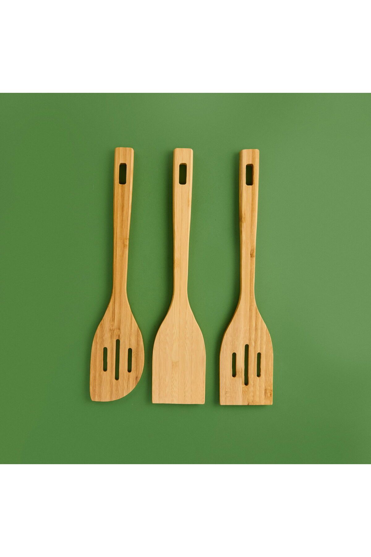 MATMEL 3'lü Bambu Spatula Seti - Krem