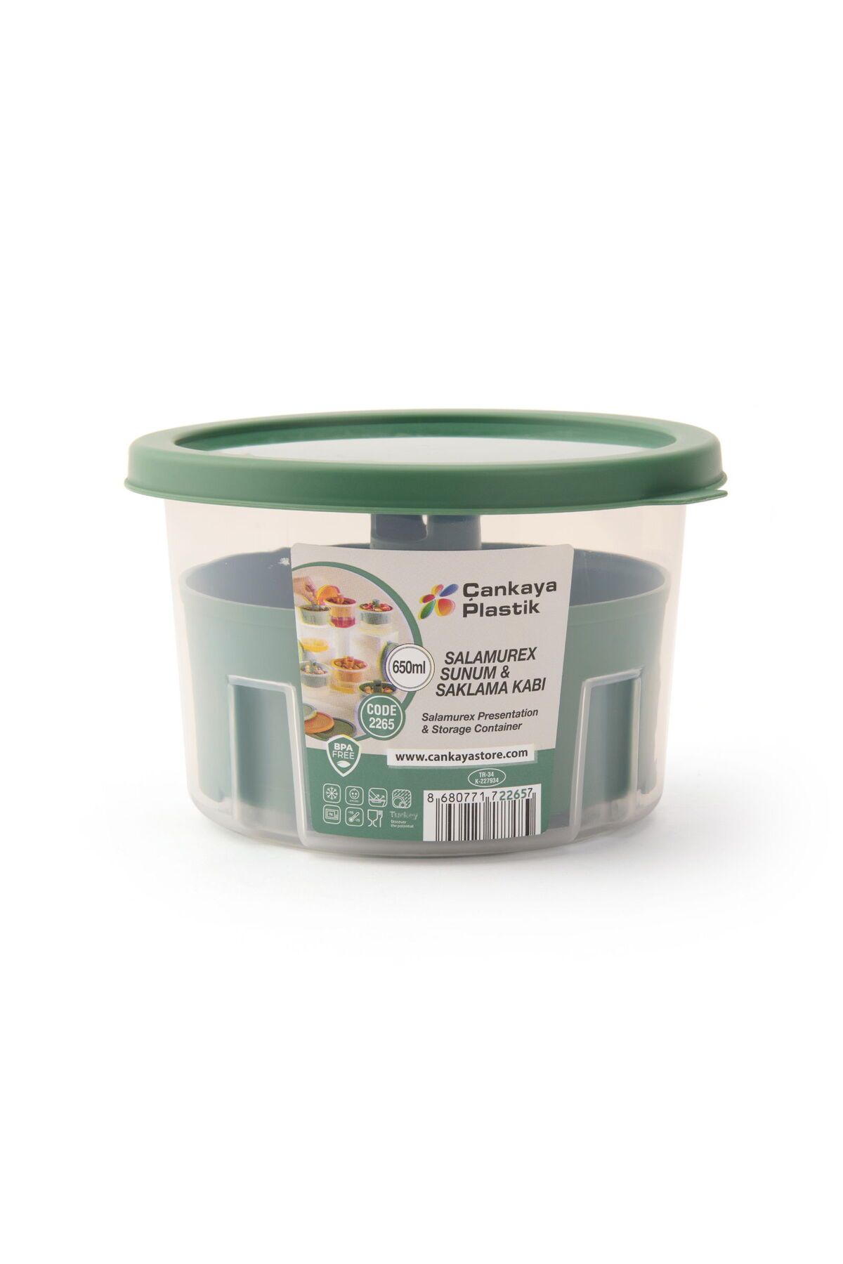 MATMEL Salamurex Turşu ve Zeytin Kabı - - 650 ml