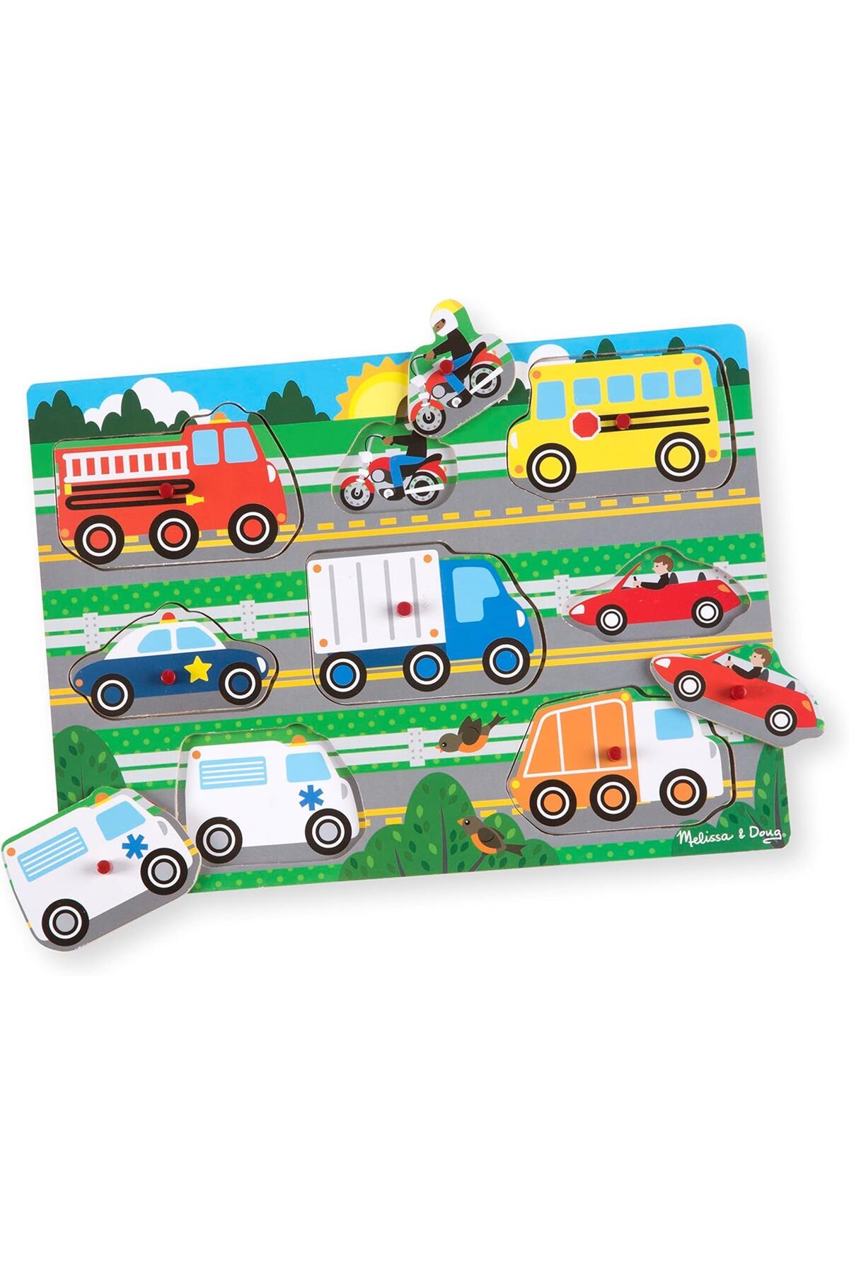 STOREMAX ELZ & Doug 19051 Ahşap Tutmalı Yapboz, Araçlar Yeni FRNTR 1127478