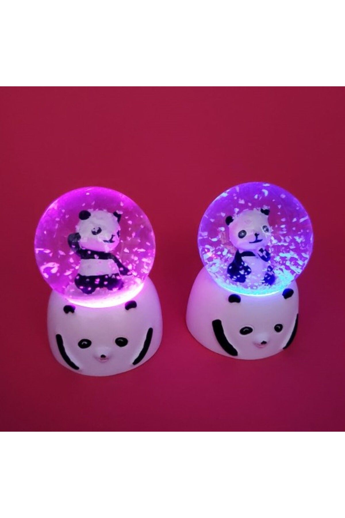 Seyrangah Mini Işıklı Panda Kar Küresi