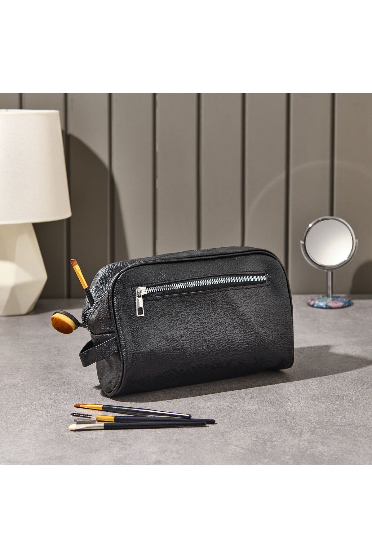 ASPARTAM Bags Kozmetik Çantası - Siyah - 23x15 cm