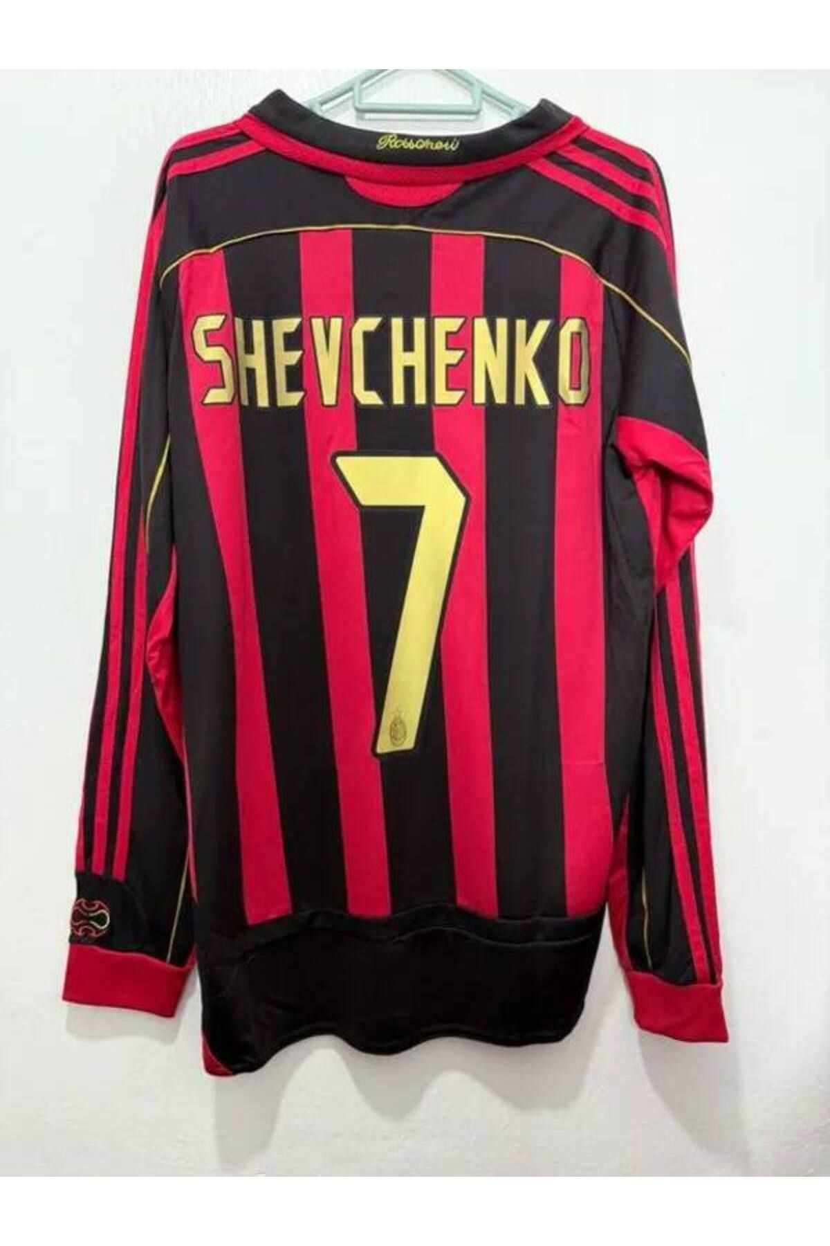Alaturka Mix Milan 2007 Shevchenko Uzun Kol Kırmızı İç Saha Forması