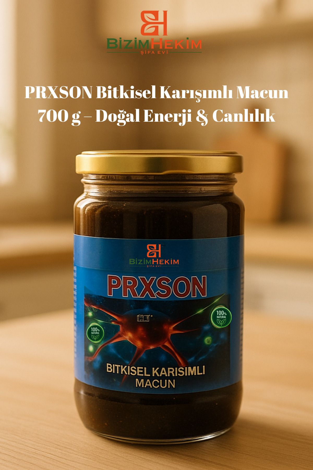 BİZİMHEKİM PRXSON Bitkisel Karışımlı Macun 700 gr – Doğal Enerji & Canlılık