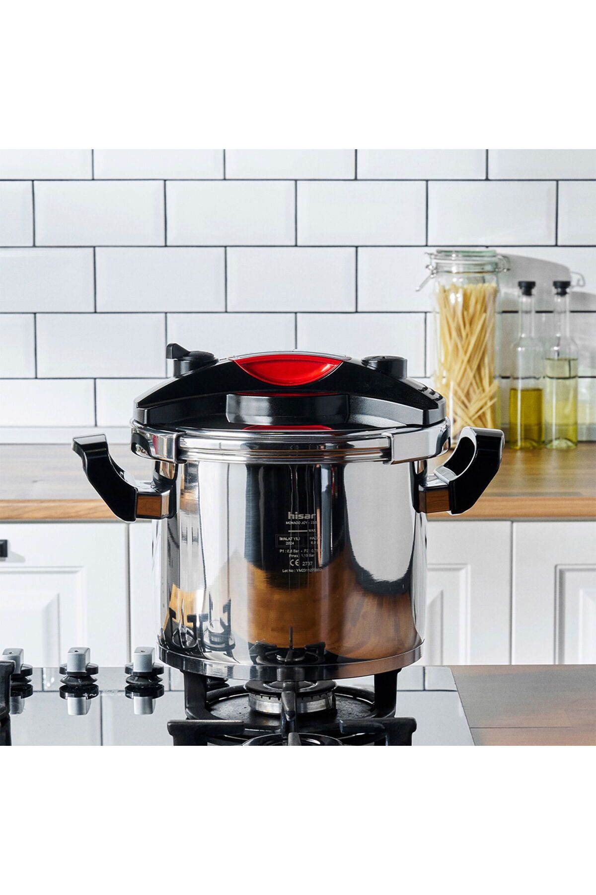 MATMEL Monaco Joy Düdüklü Tencere - Inox / Siyah - 6 lt