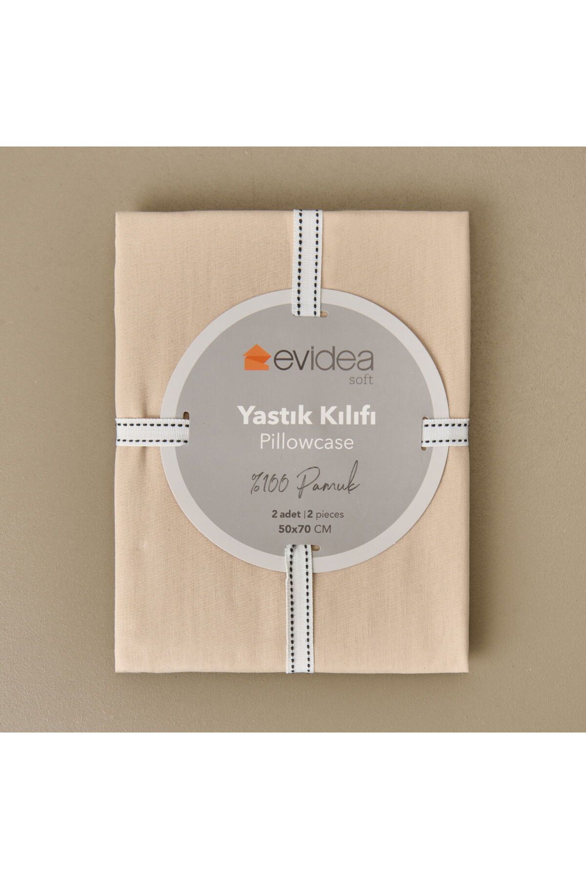 MATMEL 2'li Yastık Kılıfı - Bej - 50x70 cm
