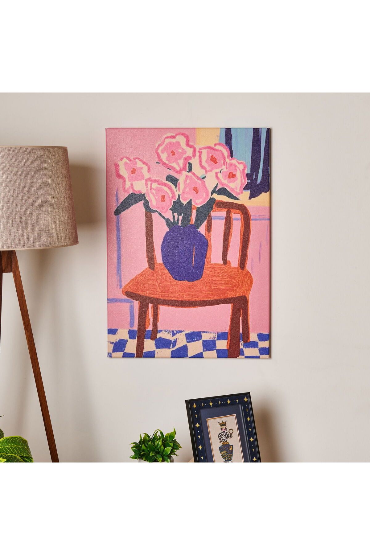 ASPARTAM Granny Summer Kanvas Tablo - Renkli - 50x70 cm