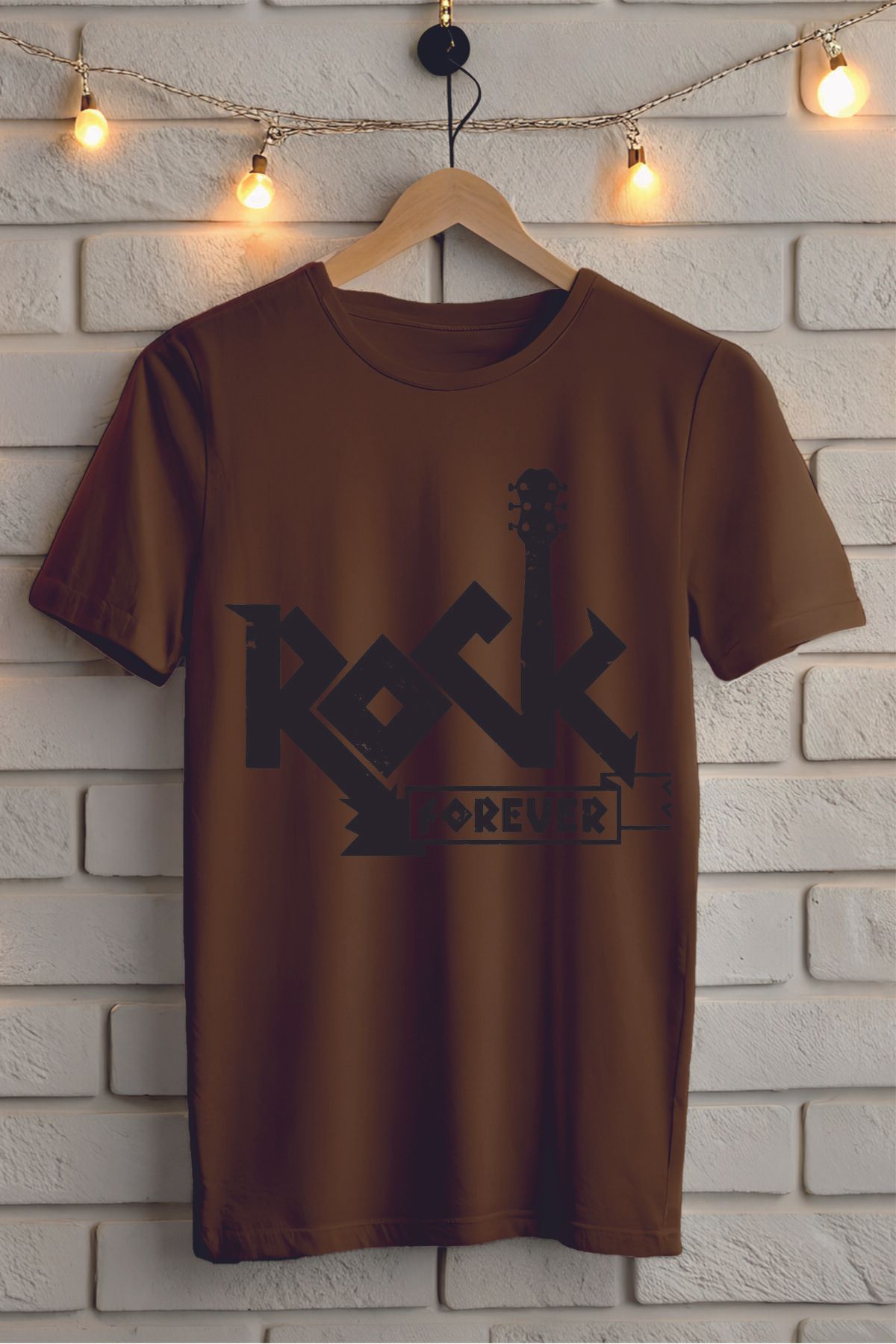 ModaSphere ROCK Baskılı Unisex Oversize Tişört