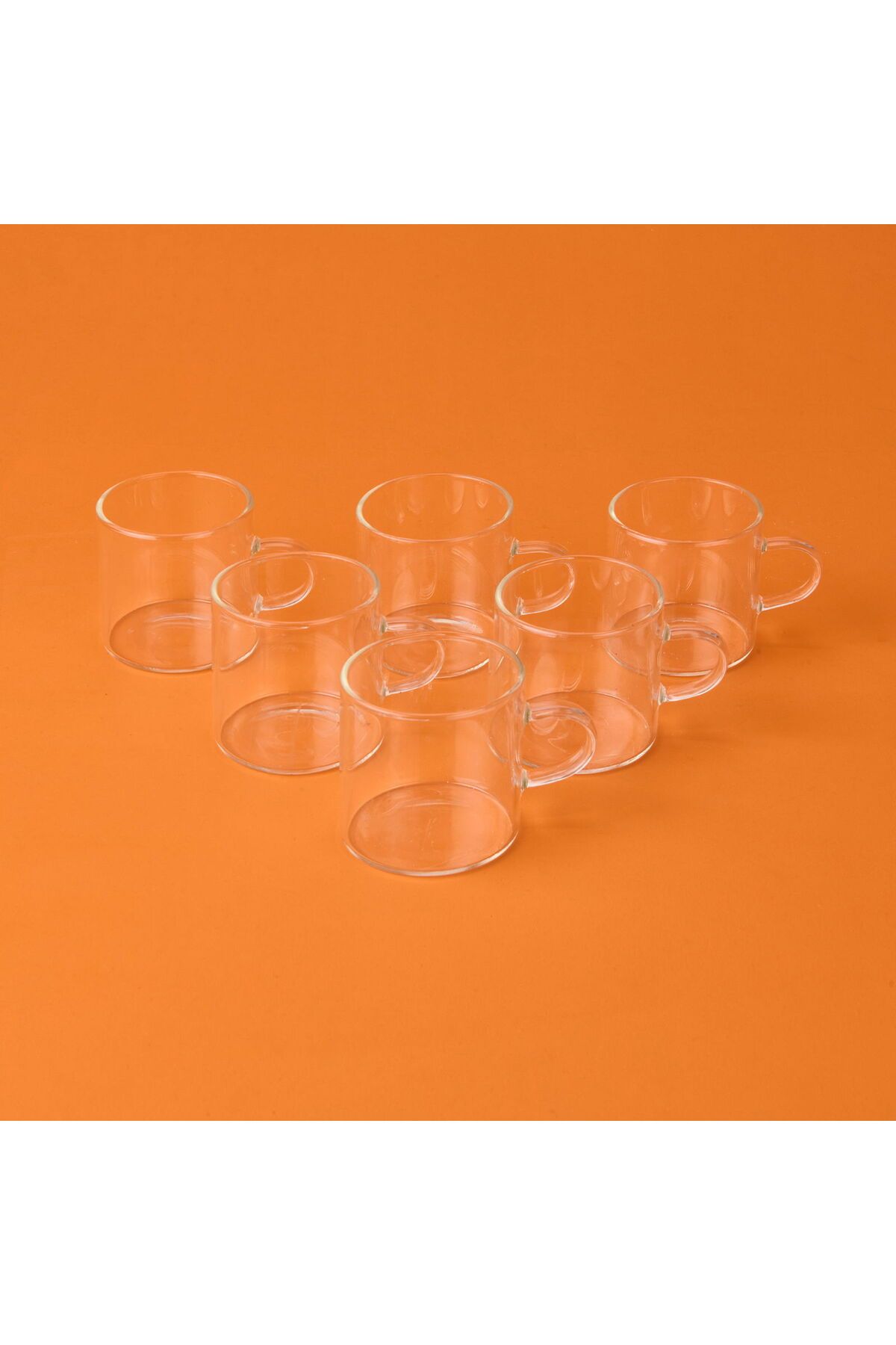 ASPARTAM Glassware 6'lı Kahve Fincanı - Şeffaf