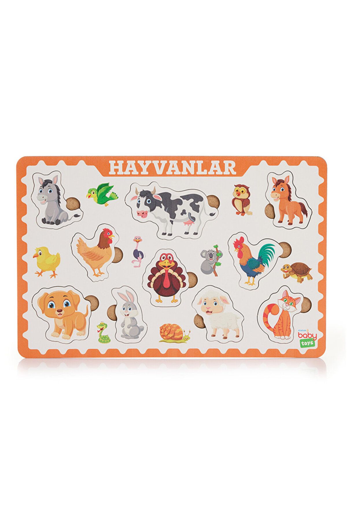 baby toys Bemi Ahşap Çiftlik Hayvanlar Puzzle