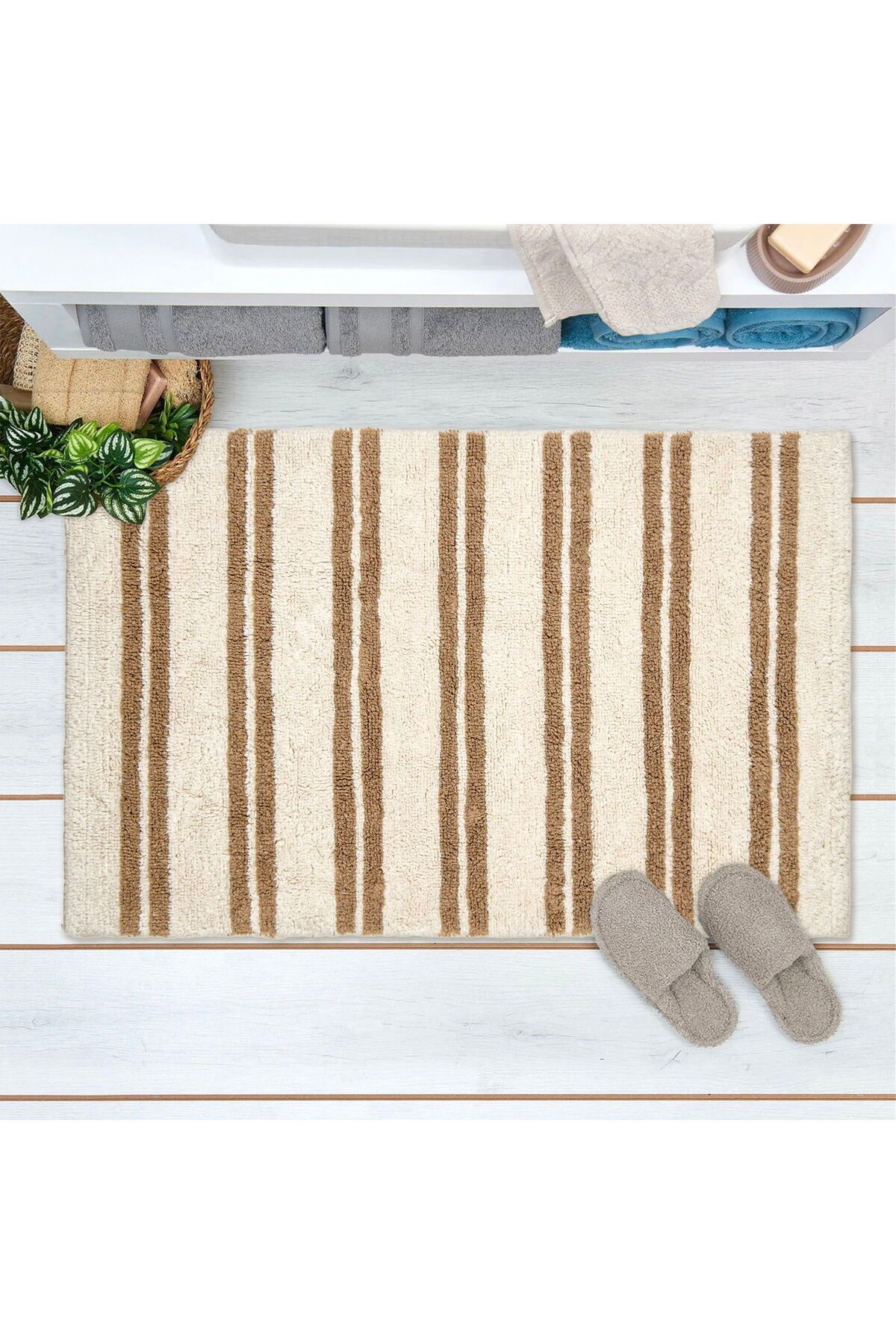 MATMEL Renata Banyo Paspası - Beyaz - 60x100 cm