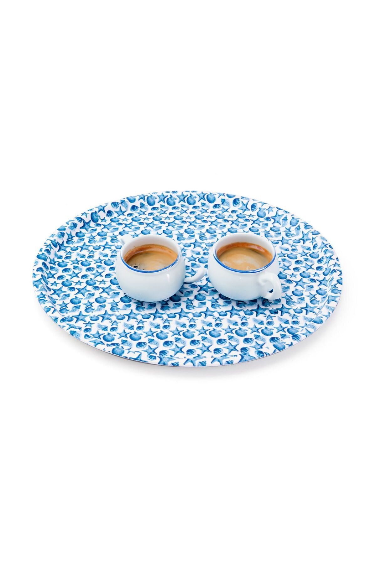 MATMEL Home Marin Yuvarlak Tepsi - Mavi - 36 cm