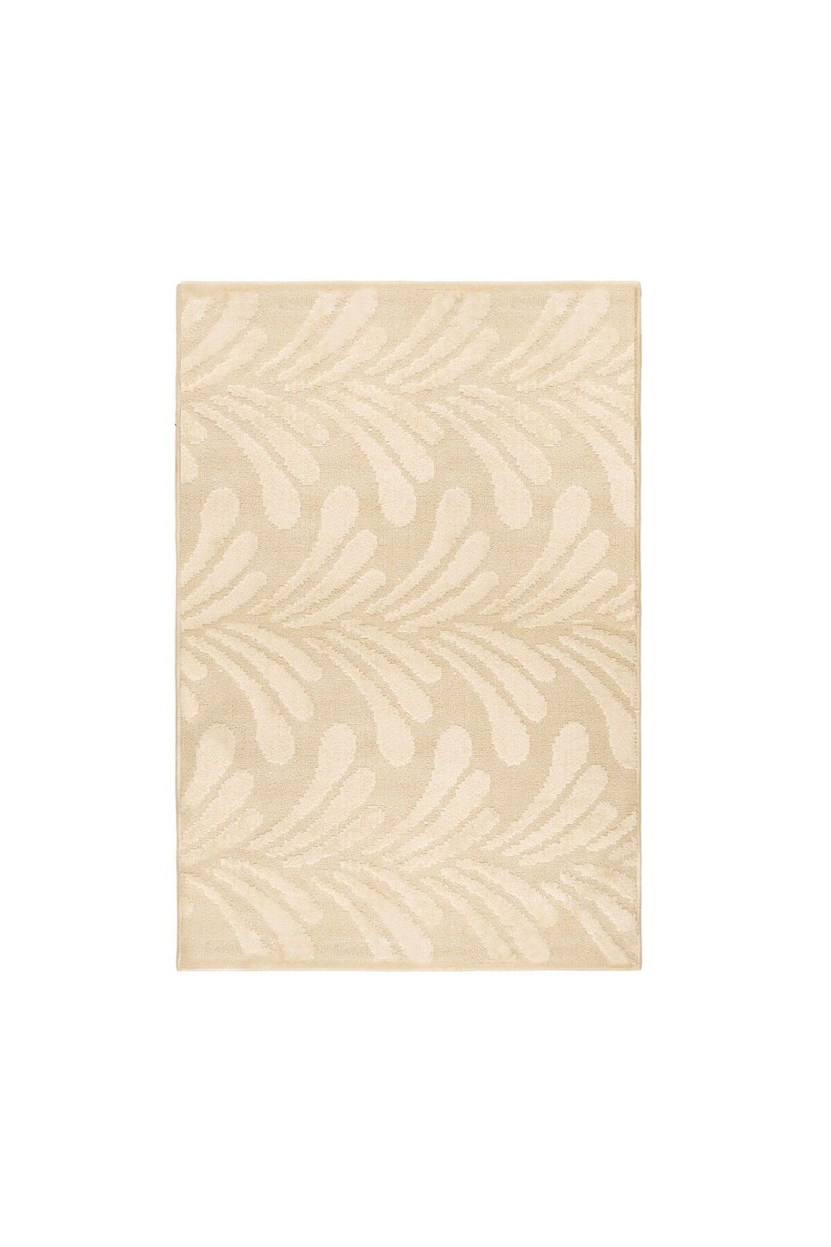 ASPARTAM Leaf Shaggy Halı - Bej - 120x180 cm