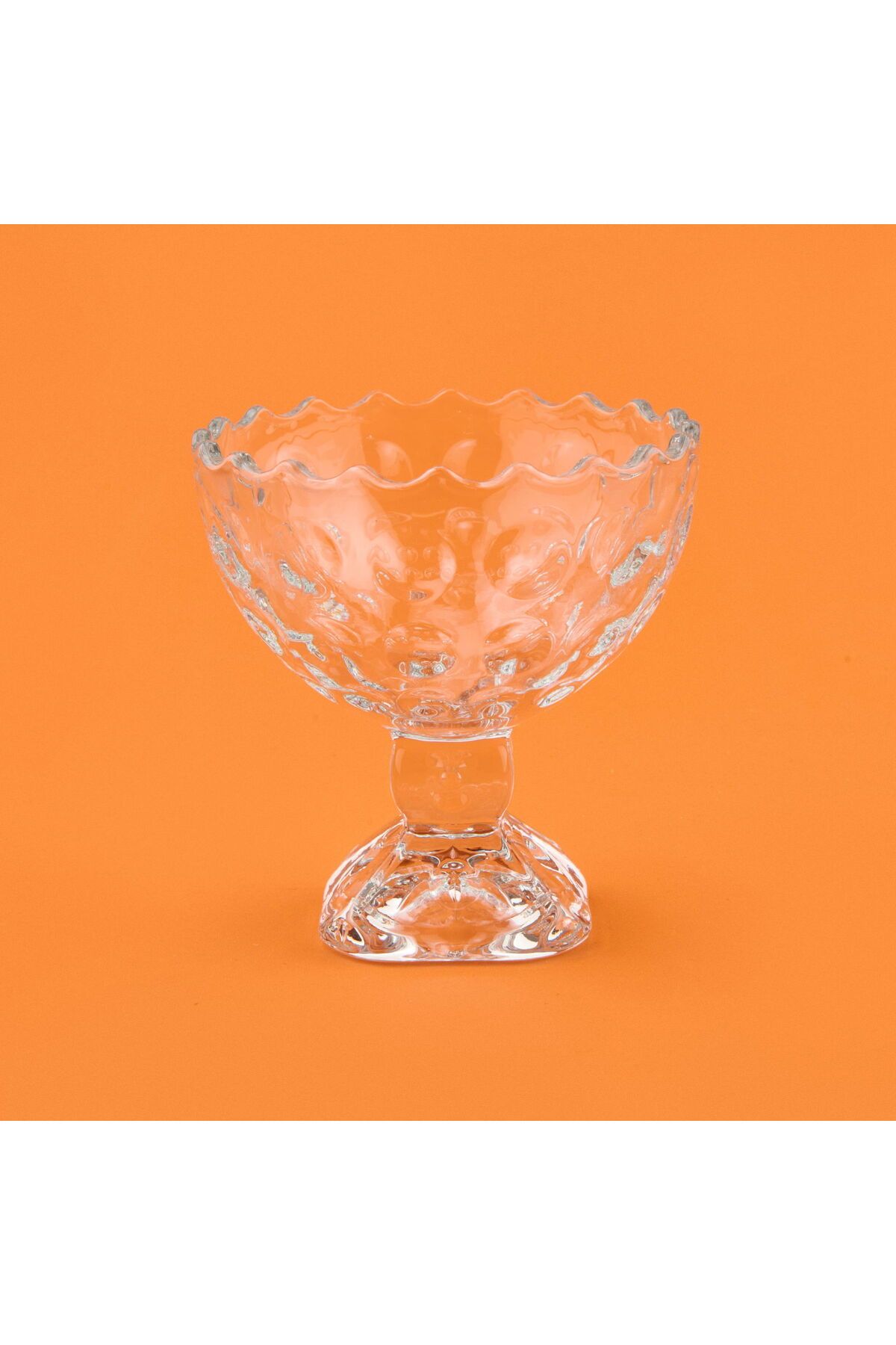 ASPARTAM Glass 6'lı Ayaklı Kase Seti - Şeffaf - 210 ml