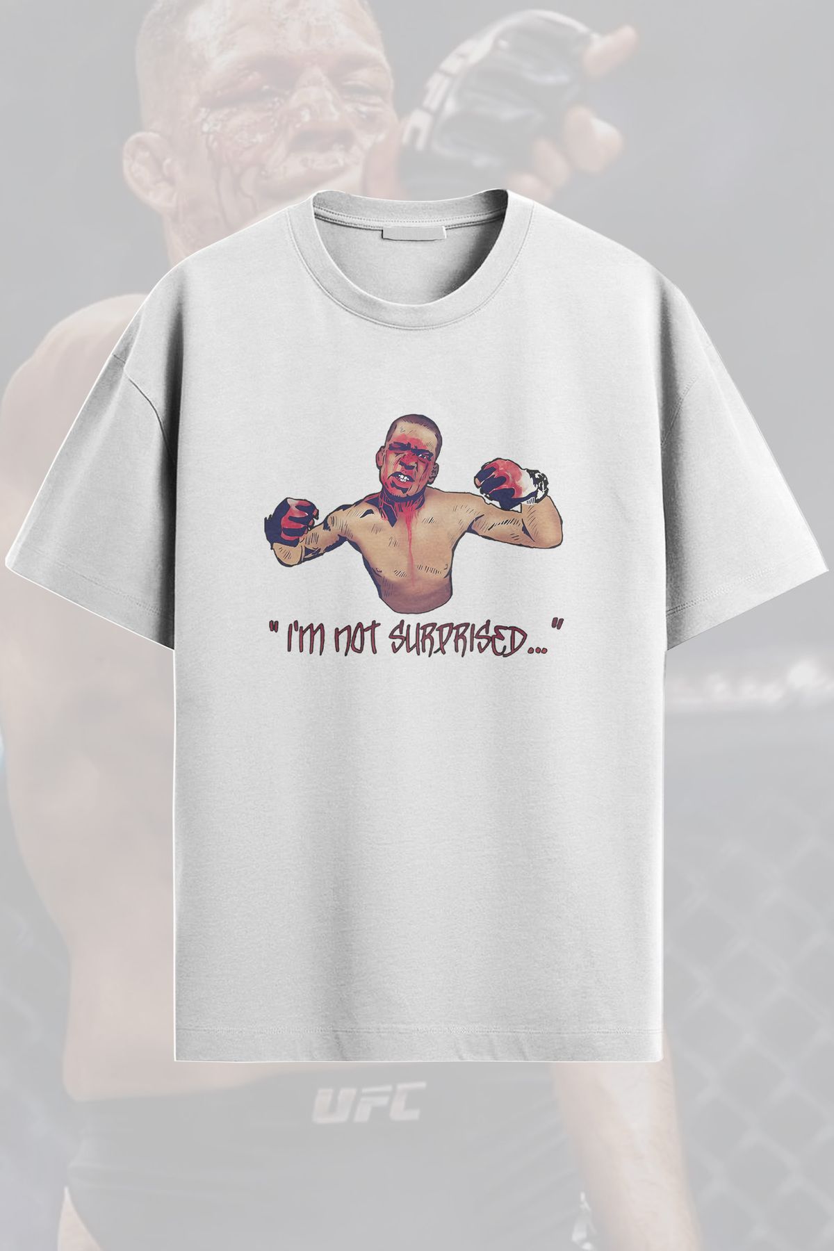 Invicto Nate Diaz "I'm Not Surprised.." Tişört