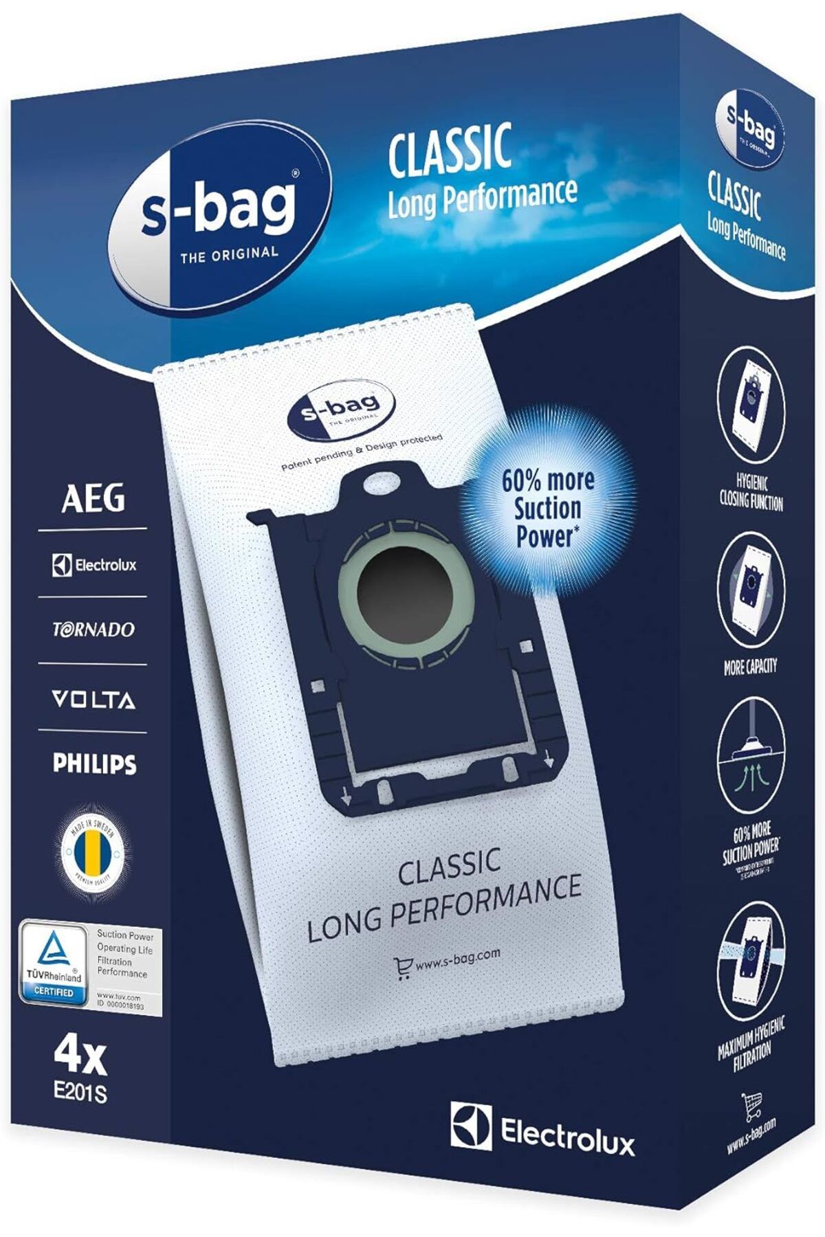 STOREMAX ELZ E201S Sentetik 3 Katmanlı Elektrikli Süpürge Torbası FRNTR 1127478
