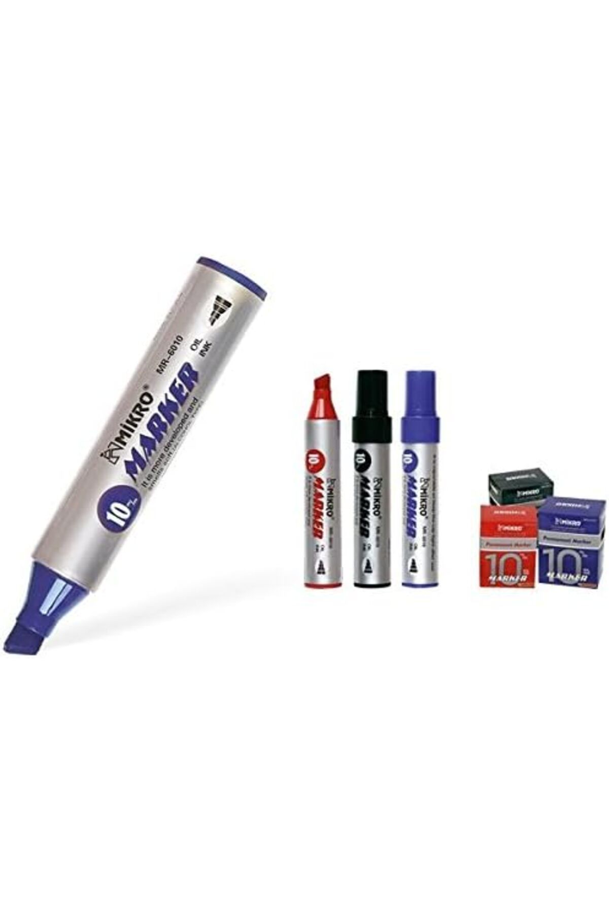 Mu Art Ahşap Mrt 10 MM KESİK UÇ PERMANENT MAVİ Art 871301