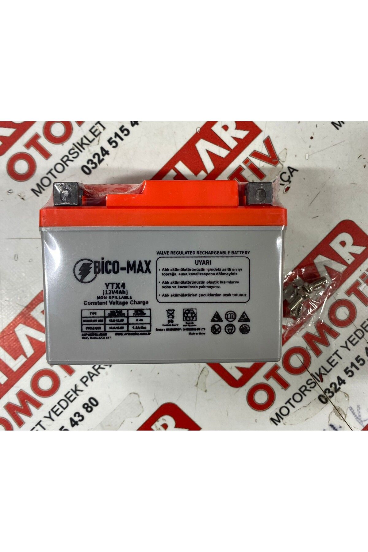 BİCO-MAX YTX4 12V 4Ah Motosiklet Aküsü