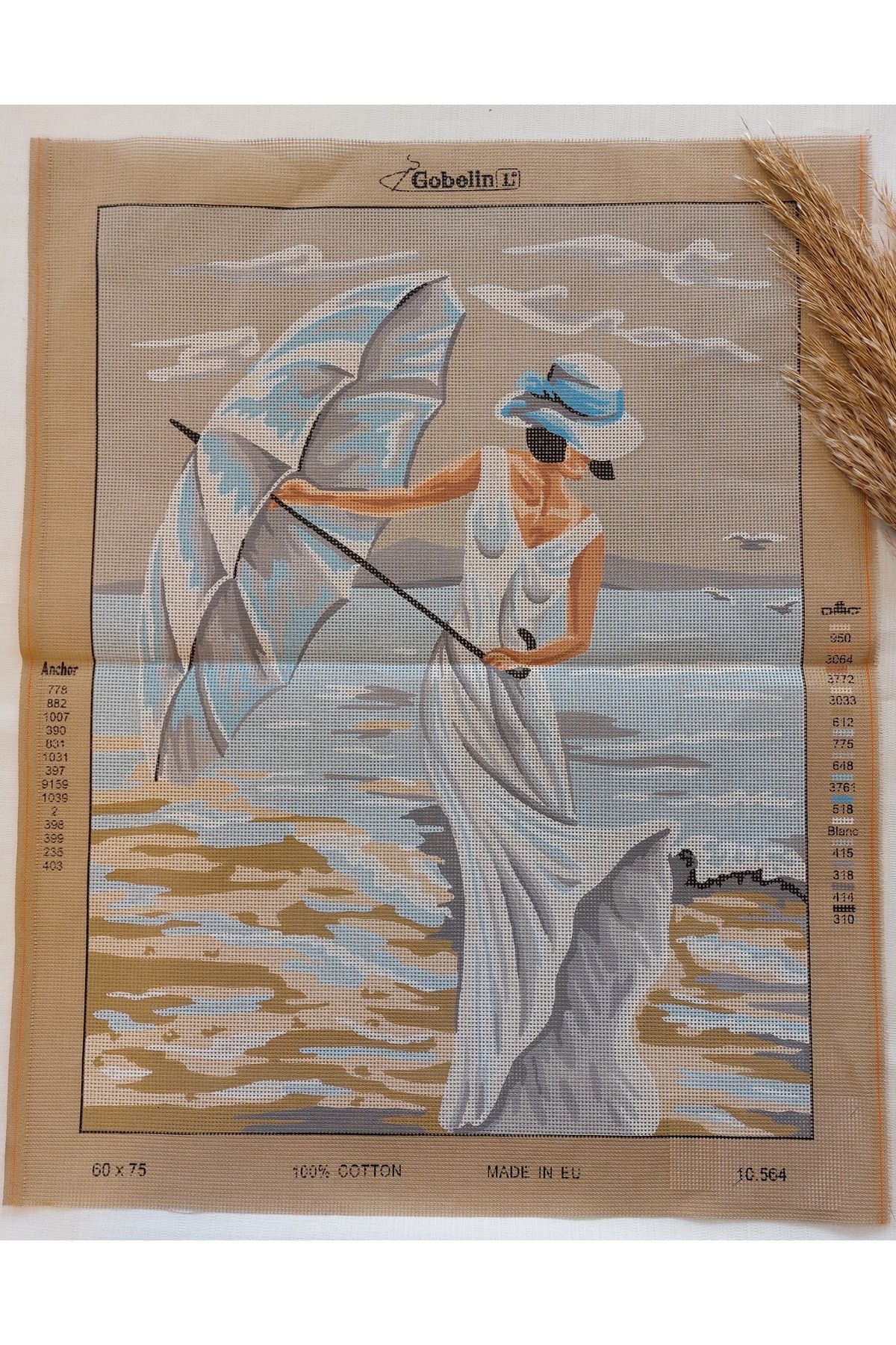 gobelin 60X75 cm GOBELİN & DIAMANT BASKILI GOBLEN 10564 DMC MULİNE İPLİKLİ