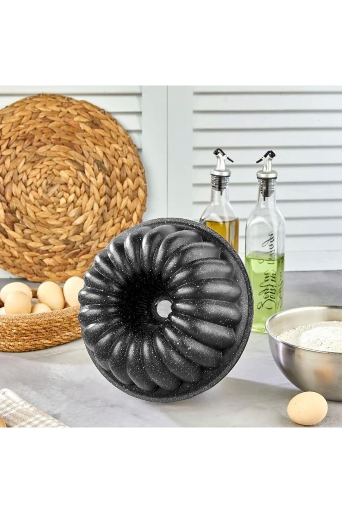 STOREMAX ELZ Thermo Döküm Gövdeli 24cm Granit Kaplama Dilimli Kek Kalıbı, Dilimli Kek Kalıbı, Döküm