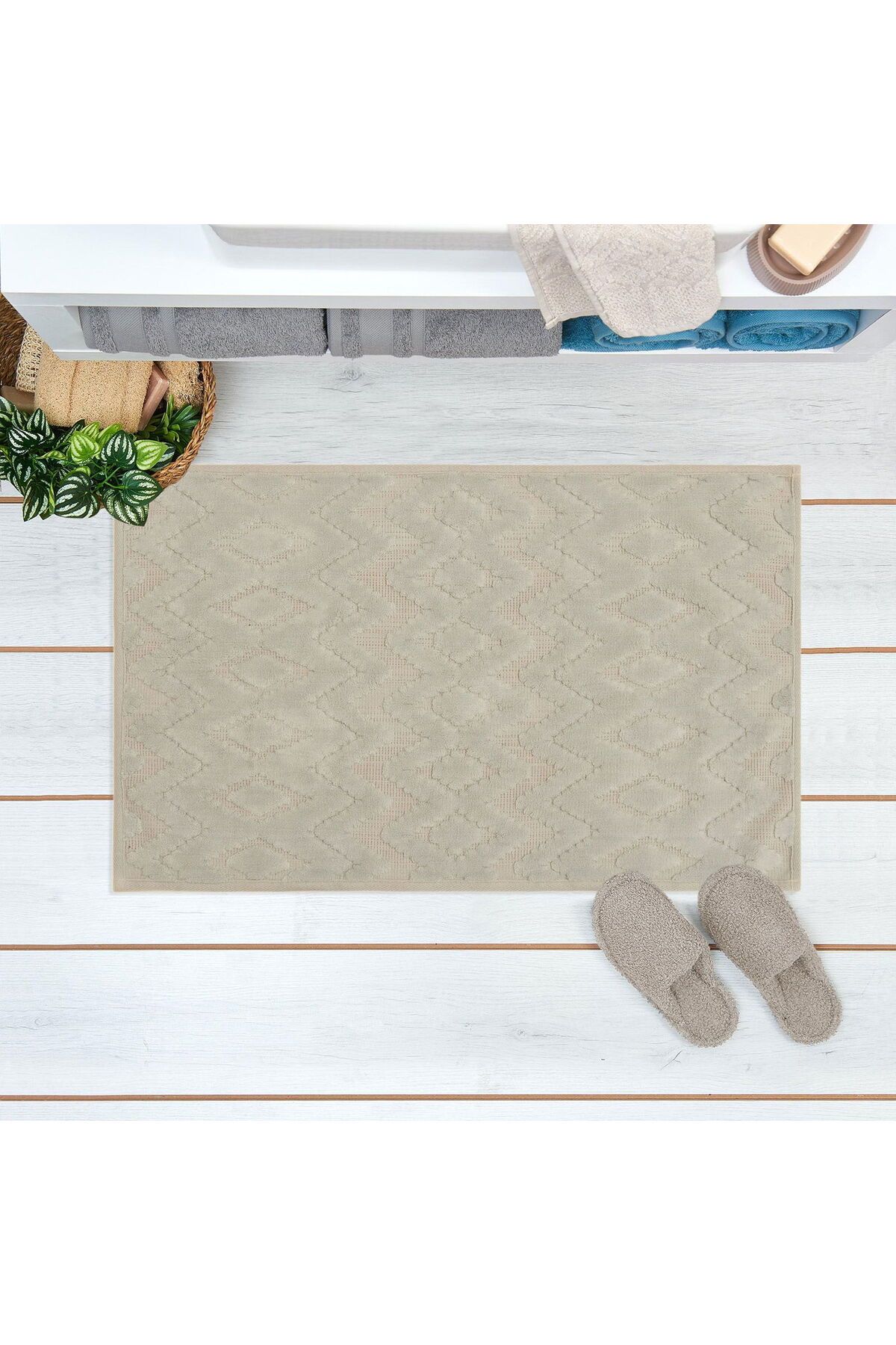 MATMEL Likya Banyo Paspası - Gri - 50x80 cm