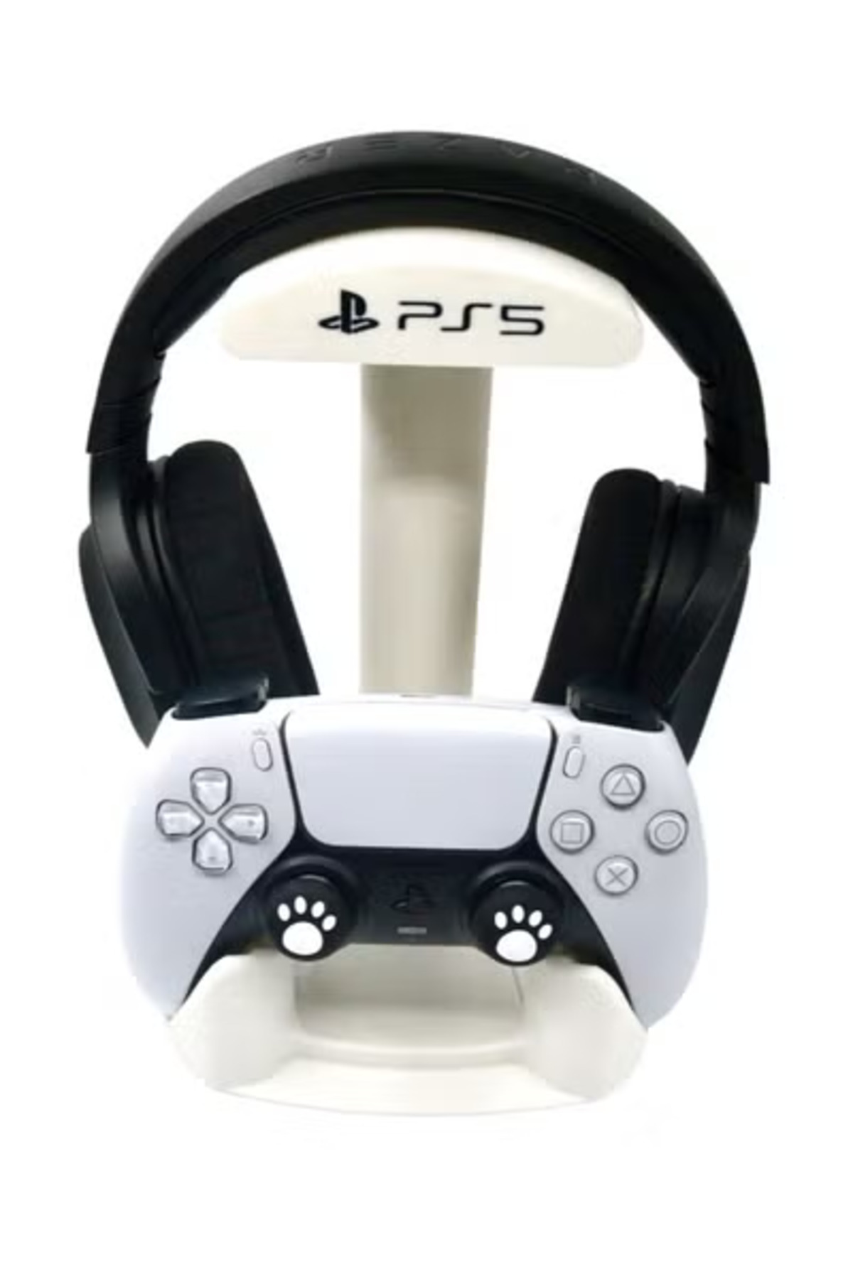 3D Brothers-Base PS5 DualSense Controller Stand with Headphone Holder, for PlayStation 5 2